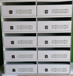 Unit of 10 white  Mailboxes-without damage-Urban
