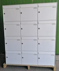 Unit of 12 white Mailboxes-2070