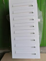 Unit of 8 small white Mailboxes - to put through a wall - 2002 OPFP