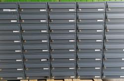 Unit of 40 SMALL black  Mailboxes-2030