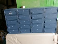 Unit of 19 fire rated mailboxe FR120MBH with legs